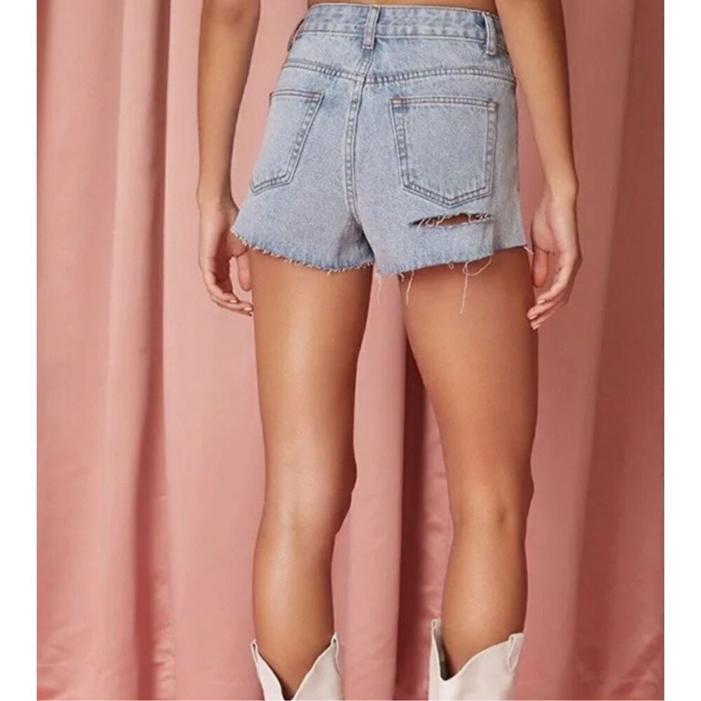 Superdown x Draya Michele Jordyn Cheeky 24 denim shorts